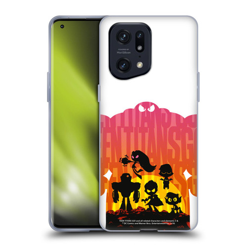 Teen Titans Go! To The Movies Hollywood Graphics Blown Away Soft Gel Case for OPPO Find X5 Pro