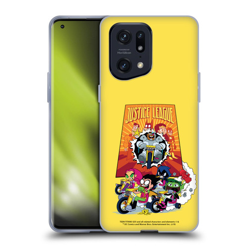 Teen Titans Go! To The Movies Hollywood Graphics Justice League 2 Soft Gel Case for OPPO Find X5 Pro