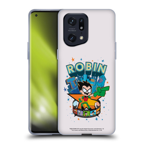 Teen Titans Go! To The Movies Hollywood Graphics Robin Soft Gel Case for OPPO Find X5 Pro