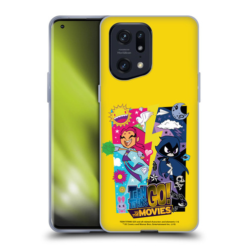 Teen Titans Go! To The Movies Hollywood Graphics Starfire & Raven Soft Gel Case for OPPO Find X5 Pro