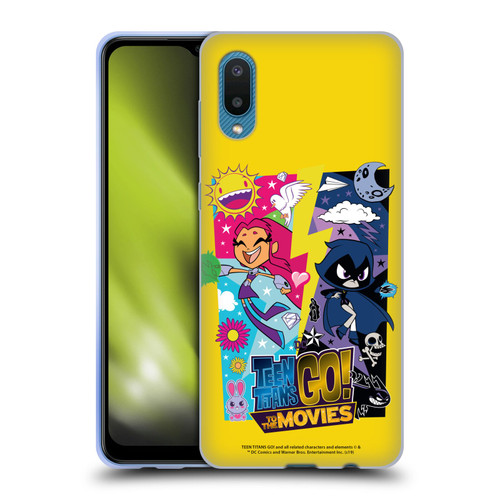 Teen Titans Go! To The Movies Hollywood Graphics Starfire & Raven Soft Gel Case for Samsung Galaxy A02/M02 (2021)