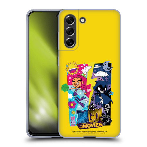 Teen Titans Go! To The Movies Hollywood Graphics Starfire & Raven Soft Gel Case for Samsung Galaxy S21 FE 5G