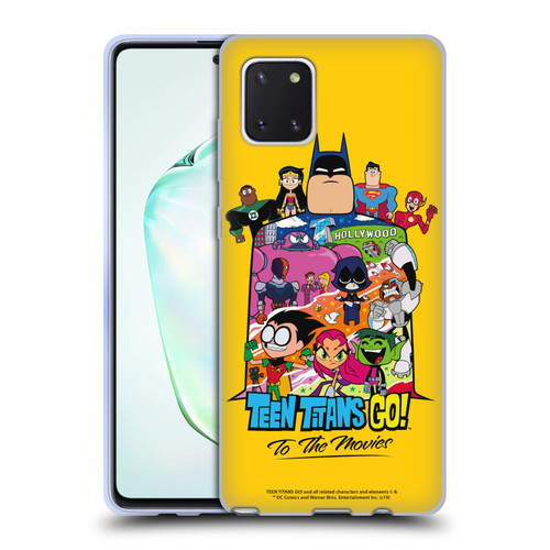 Teen Titans Go! To The Movies Hollywood Graphics Justice League Soft Gel Case for Samsung Galaxy Note10 Lite