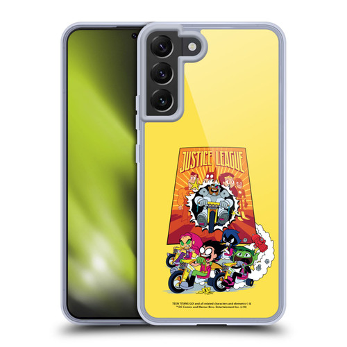 Teen Titans Go! To The Movies Hollywood Graphics Justice League 2 Soft Gel Case for Samsung Galaxy S22+ 5G