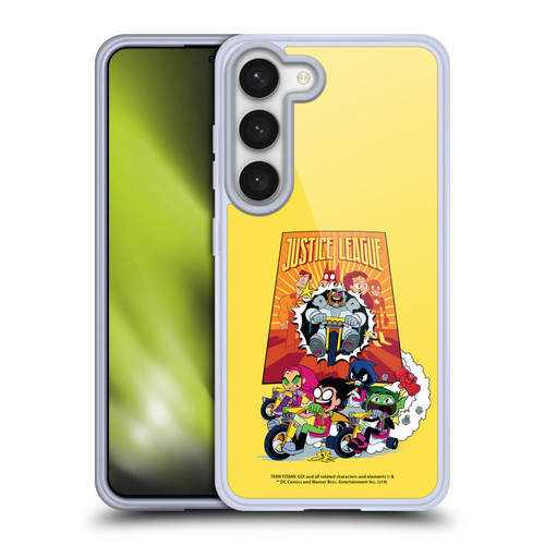 Teen Titans Go! To The Movies Hollywood Graphics Justice League 2 Soft Gel Case for Samsung Galaxy S23 5G