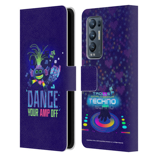 Trolls World Tour Assorted Pop Techno Leather Book Wallet Case Cover For OPPO Find X3 Neo / Reno5 Pro+ 5G