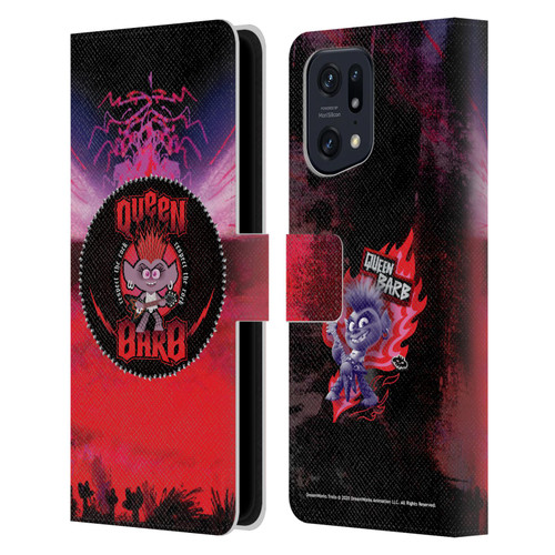 Trolls World Tour Assorted Rock Queen Barb 1 Leather Book Wallet Case Cover For OPPO Find X5