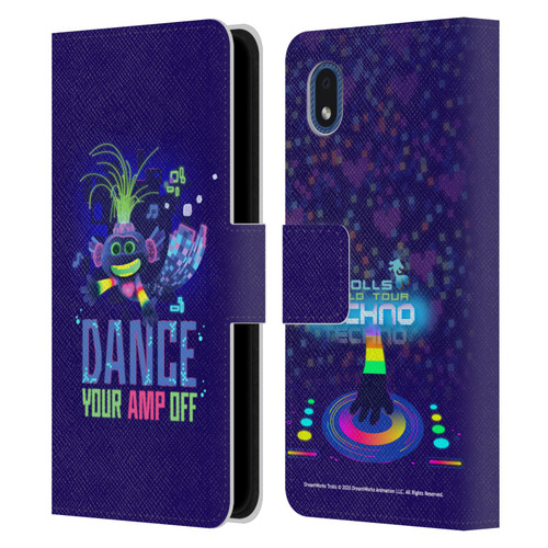 Trolls World Tour Assorted Pop Techno Leather Book Wallet Case Cover For Samsung Galaxy A01 Core (2020)