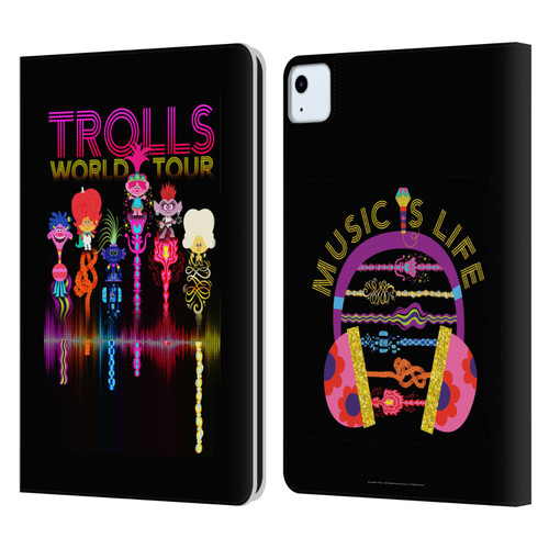 Trolls World Tour Key Art Artwork Leather Book Wallet Case Cover For Apple iPad Air 11 2020/2022/2024