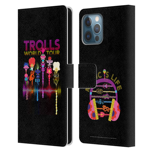 Trolls World Tour Key Art Artwork Leather Book Wallet Case Cover For Apple iPhone 12 Pro Max