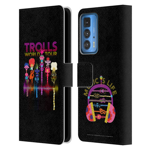 Trolls World Tour Key Art Artwork Leather Book Wallet Case Cover For Motorola Edge 20 Pro