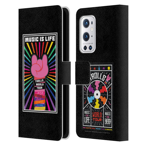 Trolls World Tour Key Art Music Is Life Leather Book Wallet Case Cover For OnePlus 9 Pro