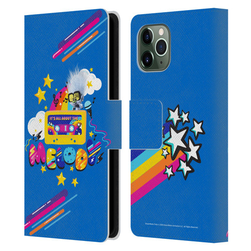 Trolls World Tour Rainbow Bffs All About The Melody Leather Book Wallet Case Cover For Apple iPhone 11 Pro