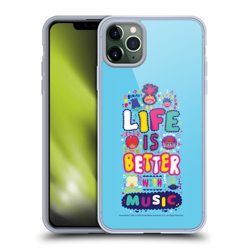 Trolls World Tour Key Art Quote Soft Gel Case for Apple iPhone 11 Pro Max