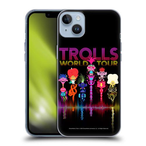 Trolls World Tour Key Art Artwork Soft Gel Case for Apple iPhone 14 Plus