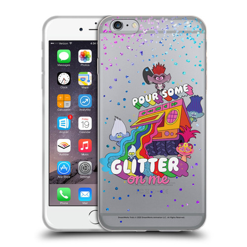 Trolls World Tour Key Art Glitter Print Soft Gel Case for Apple iPhone 6 Plus / iPhone 6s Plus