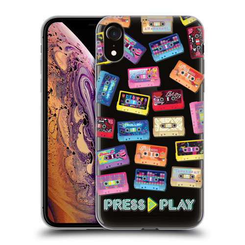 Trolls World Tour Key Art Cassette Tapes Soft Gel Case for Apple iPhone XR