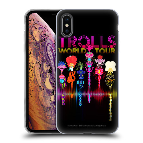 Trolls World Tour Key Art Artwork Soft Gel Case for Apple iPhone XS Max