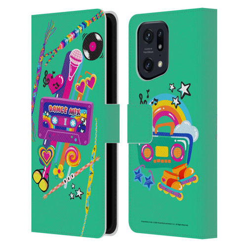 Trolls World Tour Rainbow Bffs Dance Mix Leather Book Wallet Case Cover For OPPO Find X5 Pro