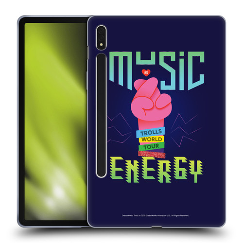 Trolls World Tour Key Art Music Is Energy Soft Gel Case for Samsung Galaxy Tab S8