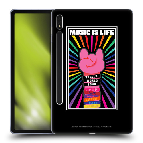 Trolls World Tour Key Art Music Is Life Soft Gel Case for Samsung Galaxy Tab S8