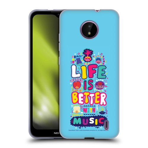 Trolls World Tour Key Art Quote Soft Gel Case for Nokia C10 / C20