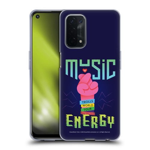 Trolls World Tour Key Art Music Is Energy Soft Gel Case for OPPO A54 5G