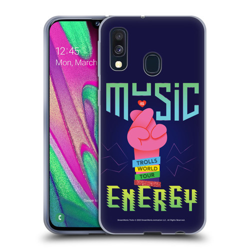 Trolls World Tour Key Art Music Is Energy Soft Gel Case for Samsung Galaxy A40 (2019)