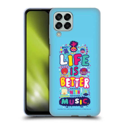 Trolls World Tour Key Art Quote Soft Gel Case for Samsung Galaxy M33 (2022)