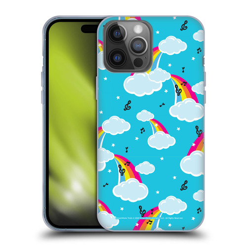 Trolls World Tour Rainbow Bffs Rainbow Cloud Pattern Soft Gel Case for Apple iPhone 14 Pro Max