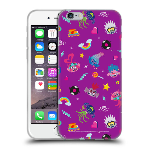 Trolls World Tour Rainbow Bffs Character Pattern Soft Gel Case for Apple iPhone 6 / iPhone 6s