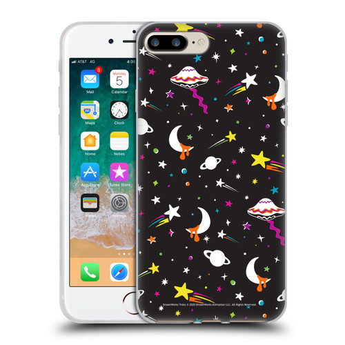 Trolls World Tour Rainbow Bffs Outer Space Pattern Soft Gel Case for Apple iPhone 7 Plus / iPhone 8 Plus