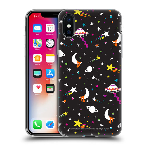 Trolls World Tour Rainbow Bffs Outer Space Pattern Soft Gel Case for Apple iPhone X / iPhone XS