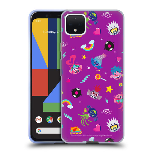 Trolls World Tour Rainbow Bffs Character Pattern Soft Gel Case for Google Pixel 4 XL