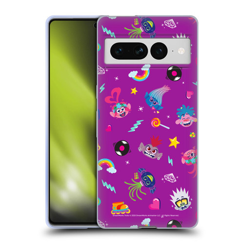 Trolls World Tour Rainbow Bffs Character Pattern Soft Gel Case for Google Pixel 7 Pro