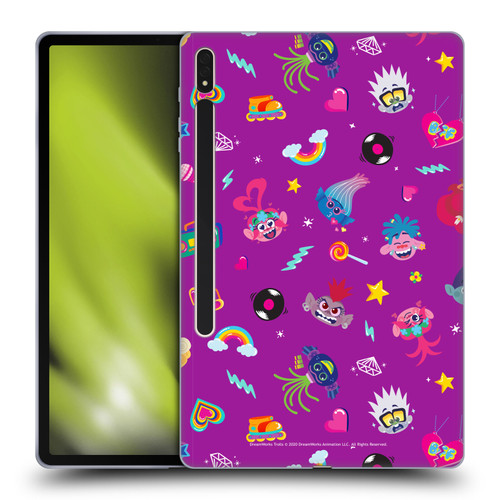 Trolls World Tour Rainbow Bffs Character Pattern Soft Gel Case for Samsung Galaxy Tab S8 Plus