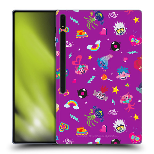 Trolls World Tour Rainbow Bffs Character Pattern Soft Gel Case for Samsung Galaxy Tab S8 Ultra