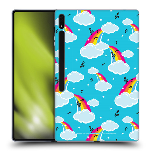 Trolls World Tour Rainbow Bffs Rainbow Cloud Pattern Soft Gel Case for Samsung Galaxy Tab S8 Ultra