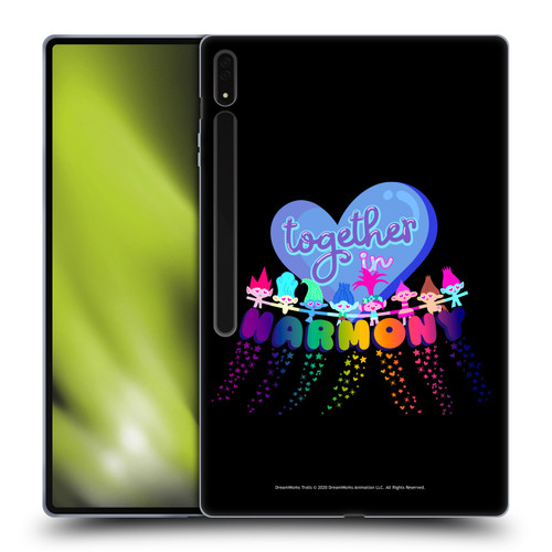 Trolls World Tour Rainbow Bffs Together In Harmony Soft Gel Case for Samsung Galaxy Tab S8 Ultra