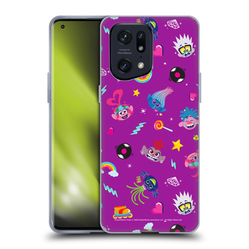 Trolls World Tour Rainbow Bffs Character Pattern Soft Gel Case for OPPO Find X5 Pro