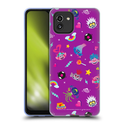 Trolls World Tour Rainbow Bffs Character Pattern Soft Gel Case for Samsung Galaxy A03 (2021)