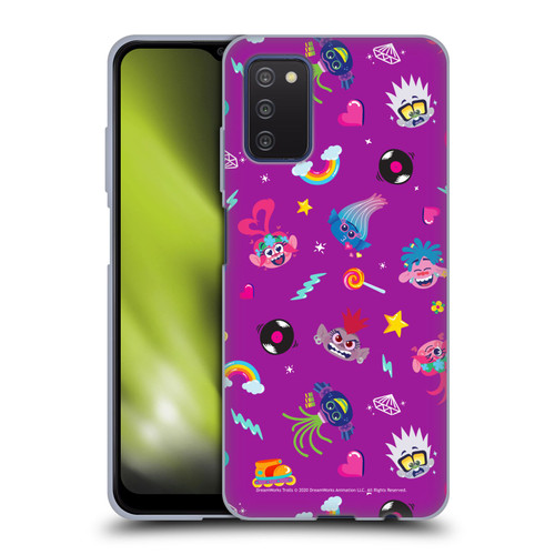 Trolls World Tour Rainbow Bffs Character Pattern Soft Gel Case for Samsung Galaxy A03s (2021)