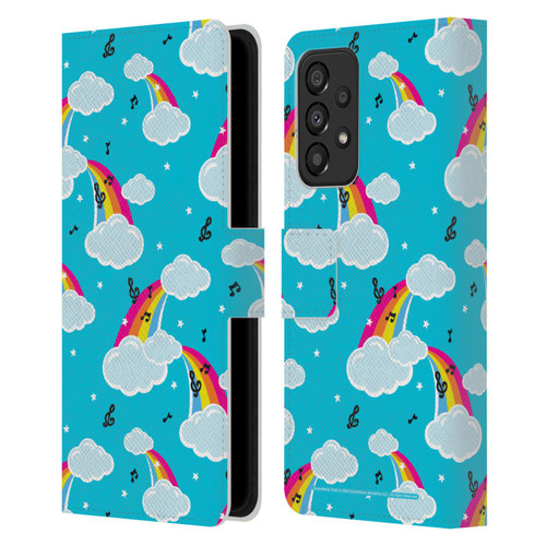 Trolls World Tour Rainbow Bffs Rainbow Cloud Pattern Leather Book Wallet Case Cover For Samsung Galaxy A33 5G (2022)