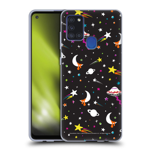 Trolls World Tour Rainbow Bffs Outer Space Pattern Soft Gel Case for Samsung Galaxy A21s (2020)