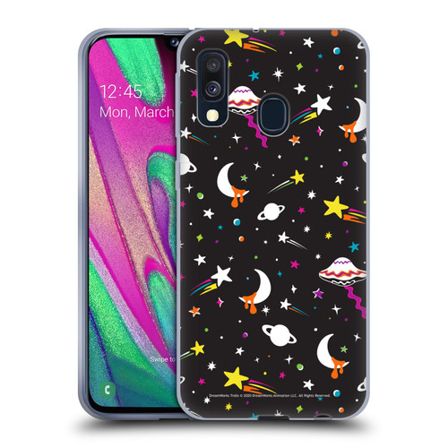 Trolls World Tour Rainbow Bffs Outer Space Pattern Soft Gel Case for Samsung Galaxy A40 (2019)