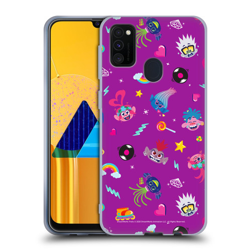 Trolls World Tour Rainbow Bffs Character Pattern Soft Gel Case for Samsung Galaxy M30s (2019)/M21 (2020)
