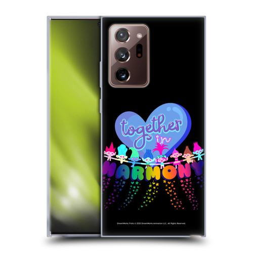 Trolls World Tour Rainbow Bffs Together In Harmony Soft Gel Case for Samsung Galaxy Note20 Ultra / 5G