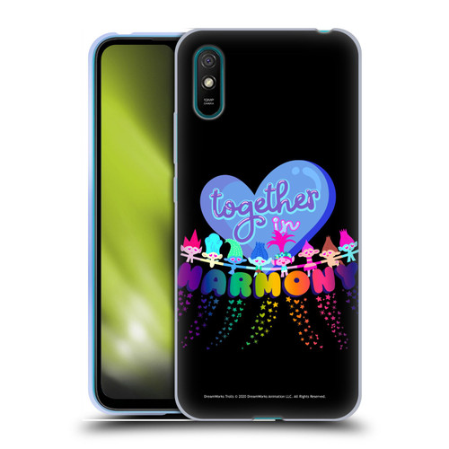 Trolls World Tour Rainbow Bffs Together In Harmony Soft Gel Case for Xiaomi Redmi 9A / Redmi 9AT