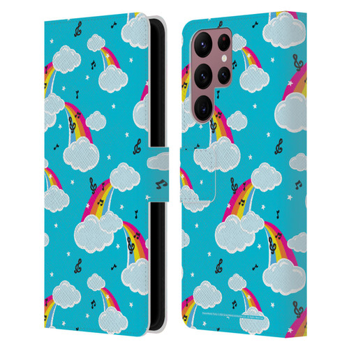 Trolls World Tour Rainbow Bffs Rainbow Cloud Pattern Leather Book Wallet Case Cover For Samsung Galaxy S22 Ultra 5G