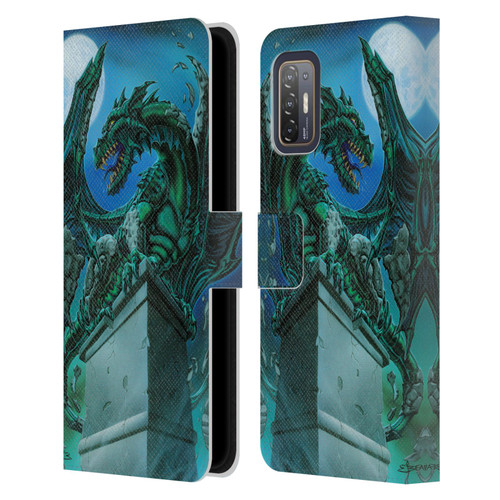 Ed Beard Jr Dragons The Awakening Leather Book Wallet Case Cover For HTC Desire 21 Pro 5G